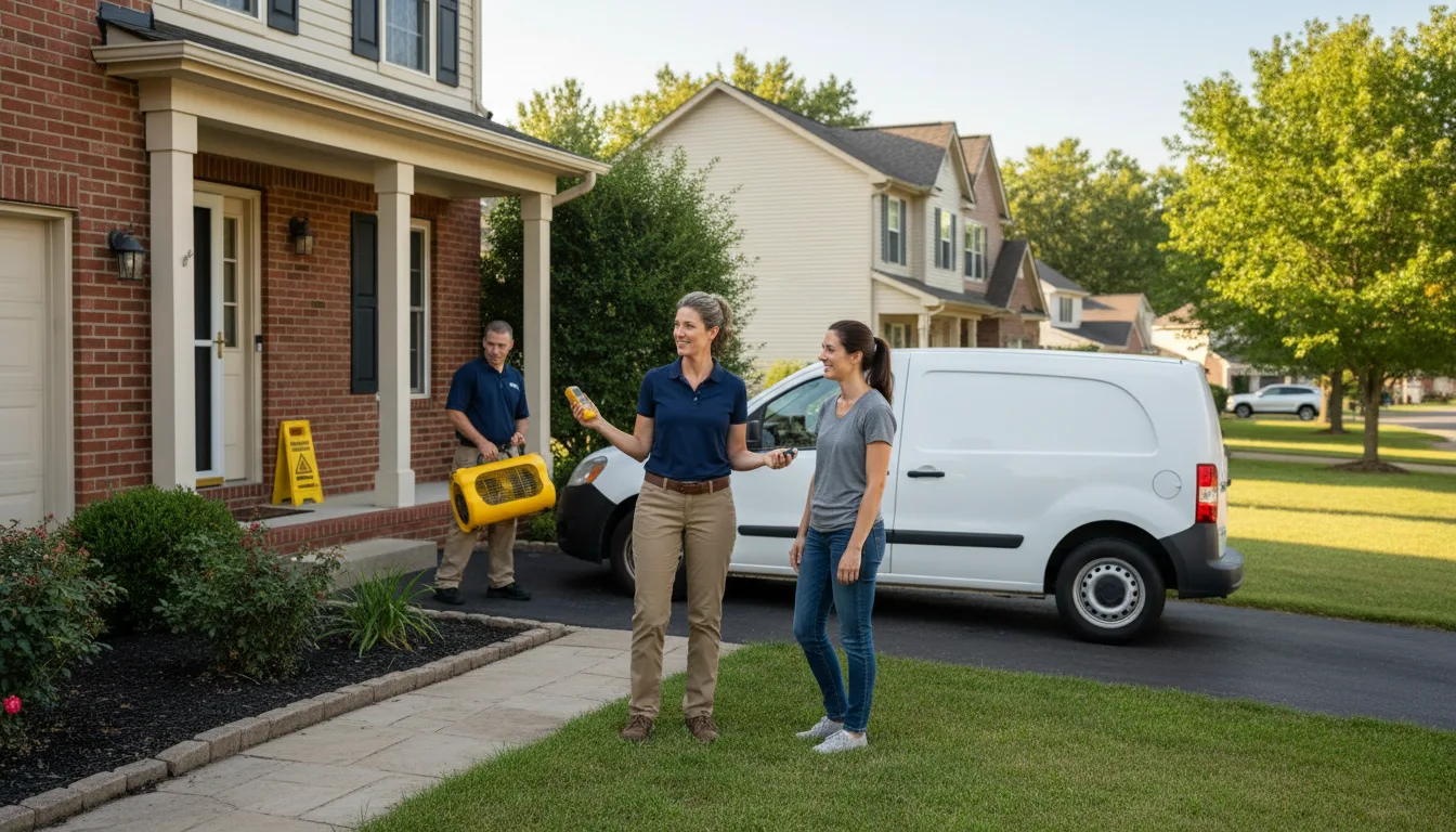 Residential water damage restoration in Collins, MS